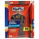 Hefty ultra strong 33gal 90 trash bags