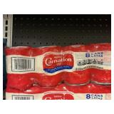 Carnation evaporated milk 8 cans