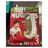 Huggies 192 diapers size 3
