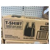 T-Shirt bags 1000 ct-black