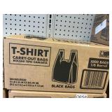 T-Shirt bags 1000 ct-black