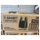 T-Shirt bags 1000 ct-black