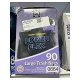 Power Flex large trash bags 90 ct