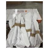 White  Napkin & rings large amount