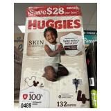 Huggies skin 132 diapers size 4
