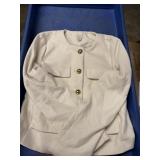 A New Day ladies cream button up jacket size XS