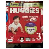 Huggies 192 diapers size 3