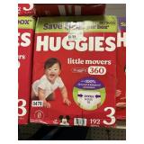Huggies 192 diapers size 3