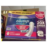 Always discreet plus 117 pads