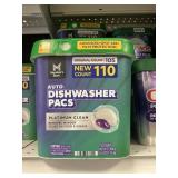 Auto dishwasher pacs 110 ct