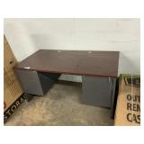 Metal office desk