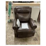 Abbyson Pollenzo leather pushback recliner