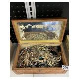Jewelry box- misc jewelry lot