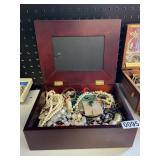 Jewelry box- misc jewelry lot