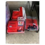 Carnvial table cloths- slotted boxes-  trays