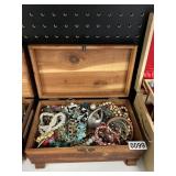 Jewelry box- misc jewelry lot