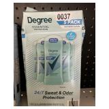 Degree deodorant 5-pack