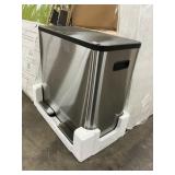 Simpli Magic step on trash can 2 compartment