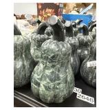 Green marble gourd 8inH