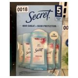 Secret deodorant 5 pack