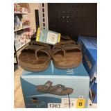 Mt Sole womens leather sandal size 8
