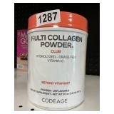 Multi collagen powder unflavored powder 20oz