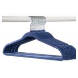 50-pk HD rubberized hangers- navy