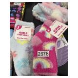 4 pair girls cozy socks size 10.5-4