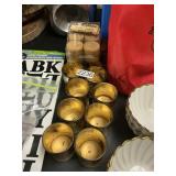 12 ct Glass votives & 12 ct votive candles