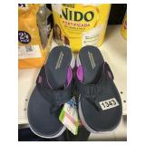 Skechers ladies flip flop size 7