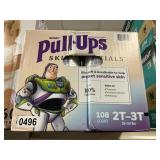 Huggies pull ups skin 108 ct 2T-3T