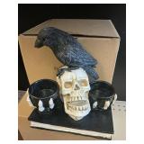 Batt op Skull -crow decor pc