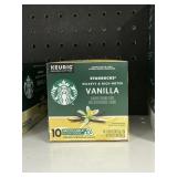 Starbucks vanilla 10-K cups