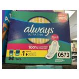 Always ultra thin 96 pads