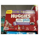 Huggies 156 diapers size 5