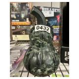 Threshold marble pumpkin 8in