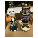 2- Halloween figurines 10inH