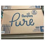 Pampers pure 150 diapers size 4