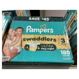 Pampers 180 diapers size 3
