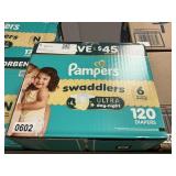 Pampers 120 diapers size 6