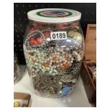 Large misc jar jewelry lot