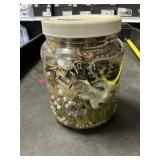 Misc jewelry jar lot