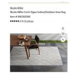 Nicole Miller in/out area rug  Not sure of size
