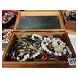 Jewelry box- misc jewelry lot