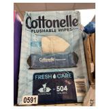 Cottonelle flushable wipes 504ct