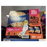 Always ultra thin 80 pads