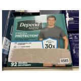Depend men 92 ct underwear S-M