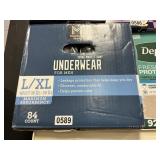 Mens underwear L/XL 84 ct
