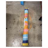 Striped beach umbrella- used ?