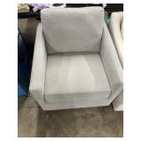 Gray MCM swivel chair